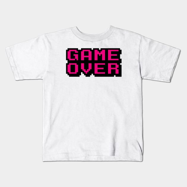 Game Over #1 Kids T-Shirt by Batshirt